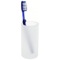 Free Standing White and Glass Tumbler
